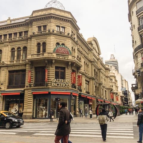 Galerías Pacífico de Buenos Aires - O que fazer em Buenos Aires - Roteiro de 3 dias em Buenos Aires