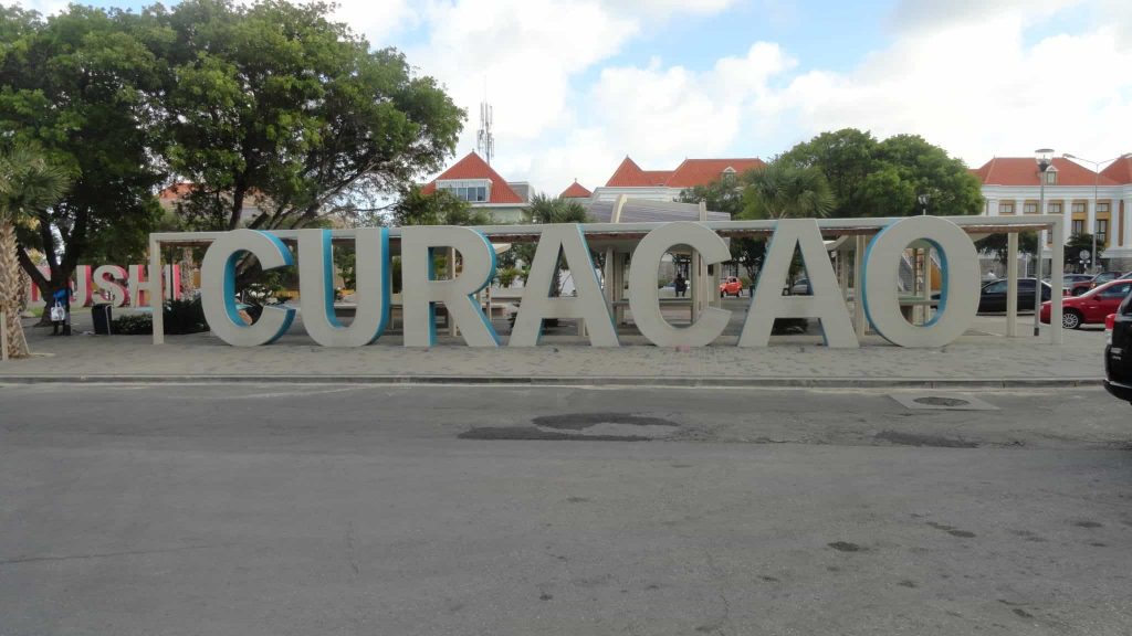 Letreiro em Curaçao