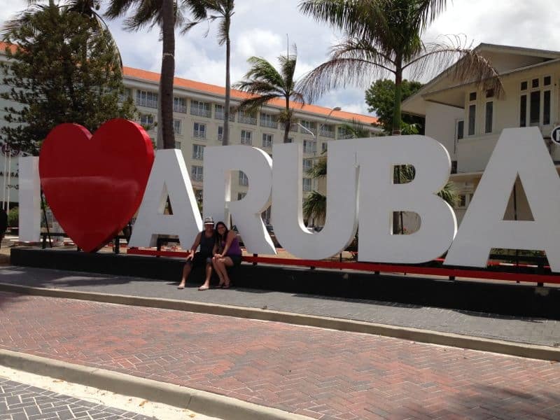Letreiro Aruba