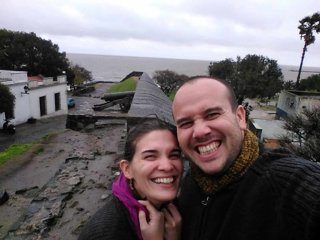 Muro da Cidadela em Colonia del Sacramento, Uruguai