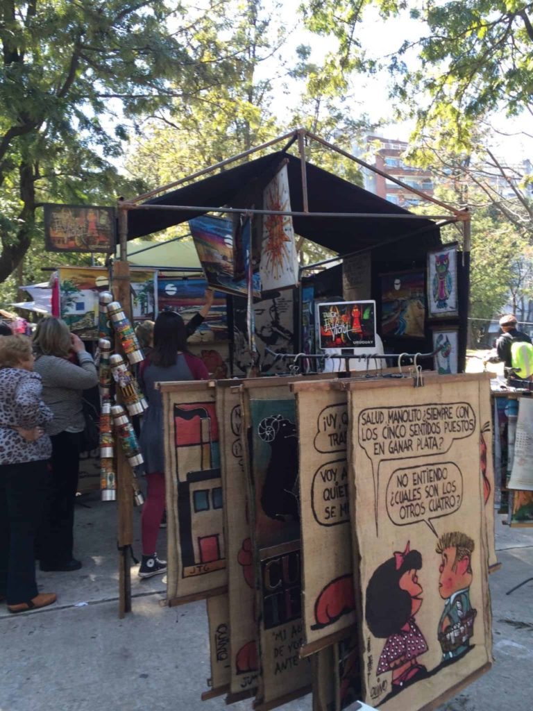 Feira da Villa Biarritz, Montevidéu. Pontos turísticos de Montevidéu