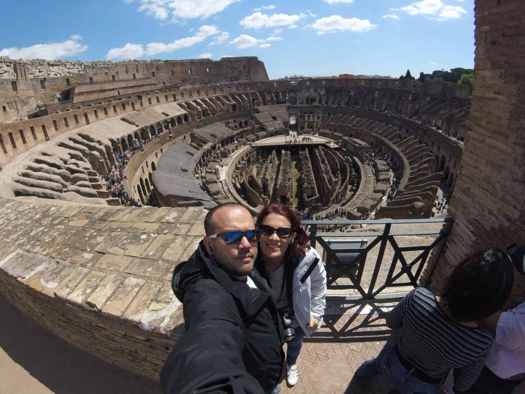 Vista do terceiro anel do Coliseu