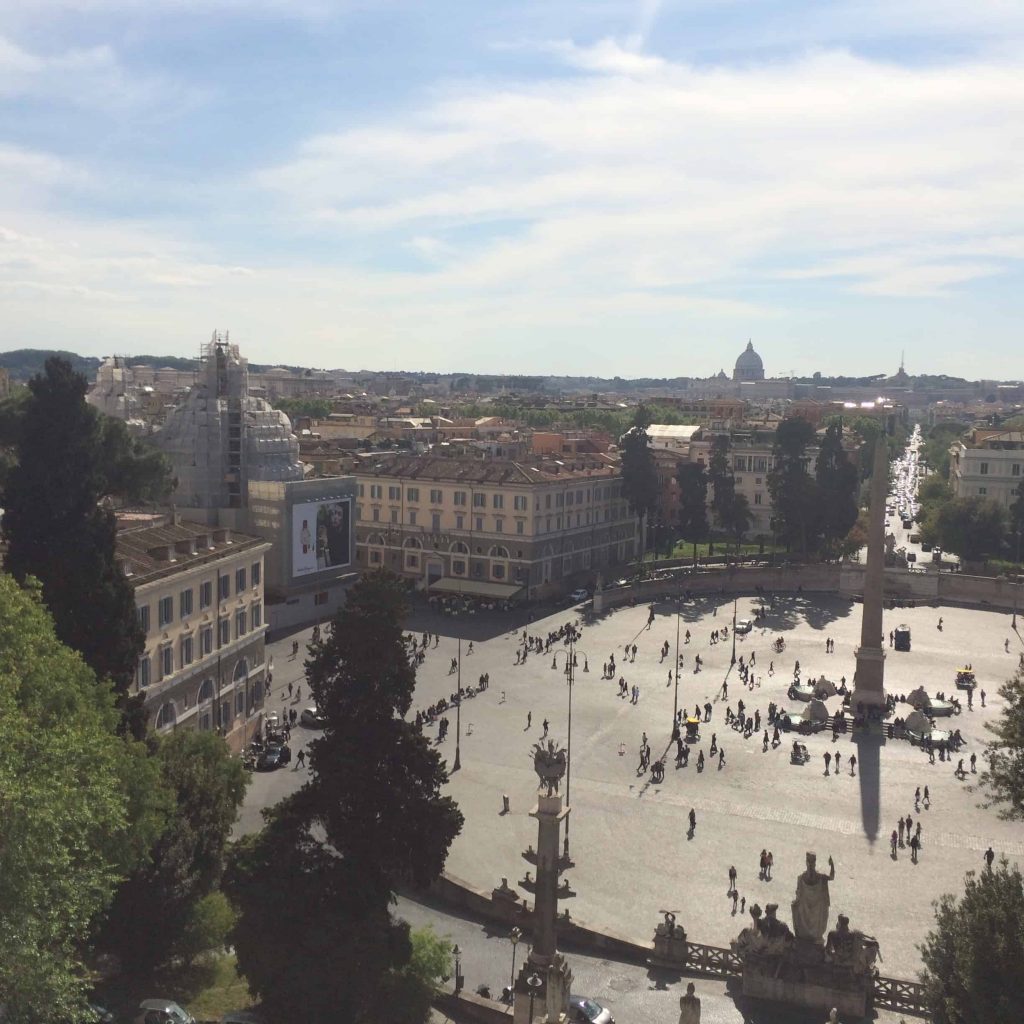 Piazza del Popolo vista da Villa Borghese