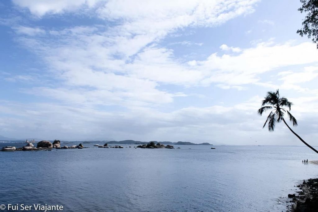 Visita a Ilha de Paquetá no Rio de Janeiro. Vista da Baia de Guanabara