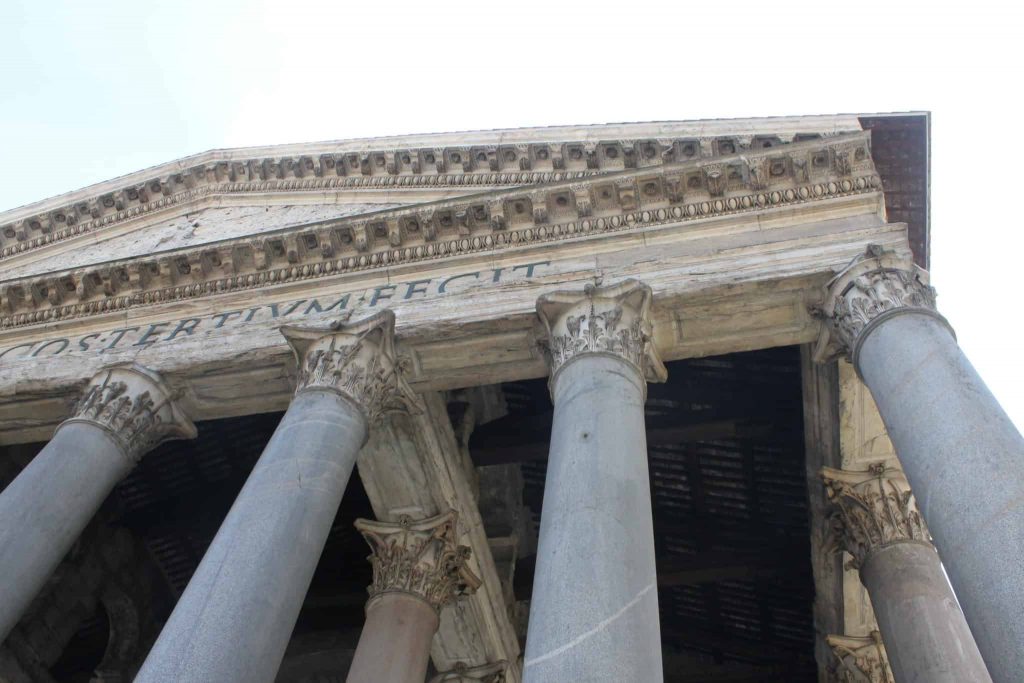 Panteão. - Roteiro de um dia pelo centro turístico de Roma, Itália