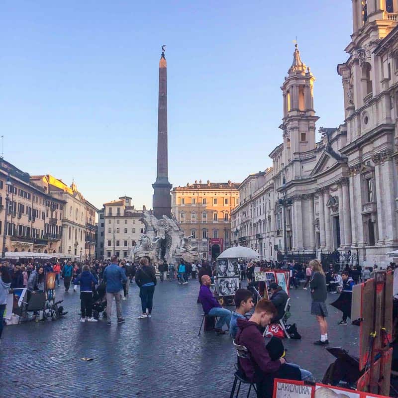 O que fazer em Roma em 3 dias -roteiro de 3 dias em Roma - Pizza Navona