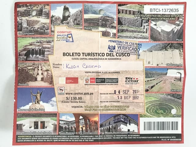 Boleto Turístico de Cusco - Boleto Completo de Cusco