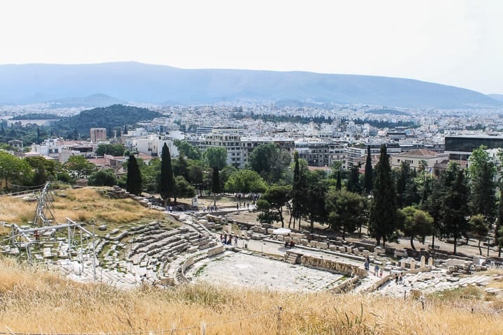 Teatro de Dionísio - Acrópole de Atenas