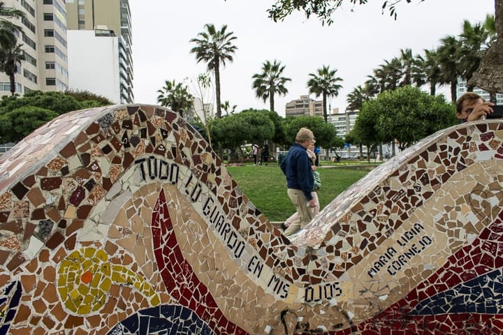 Malecón de Miraflores e Parque del Amor - Lima - peru