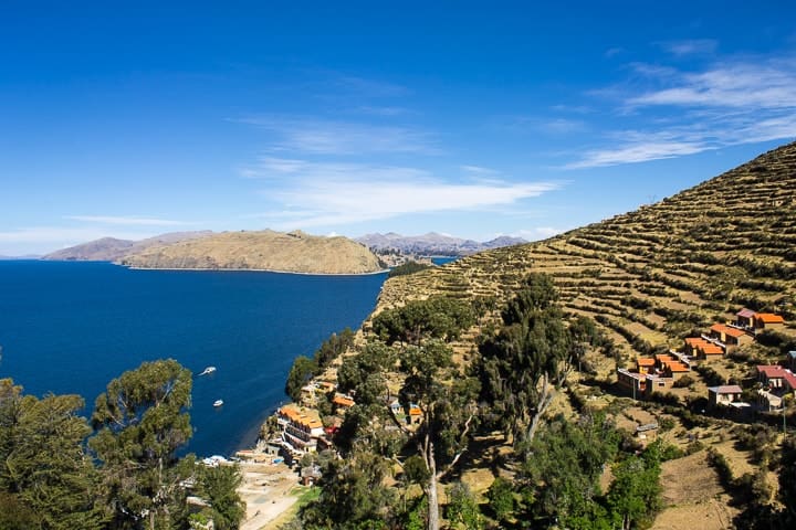 Lago Titicaca, entre Peru e Bolívia