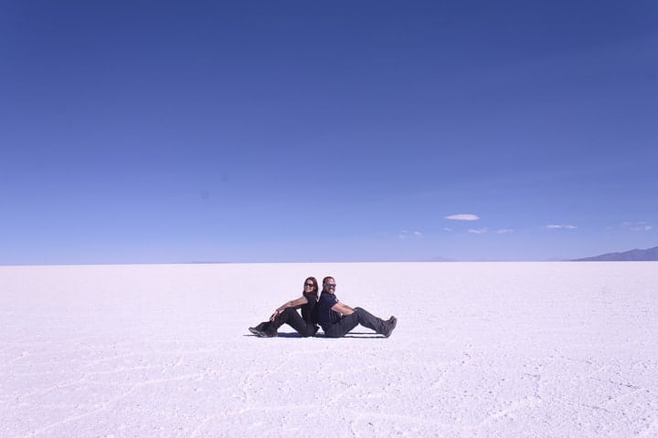 Rafael e Lila do Fui ser viajante no Salar de Uyuni
