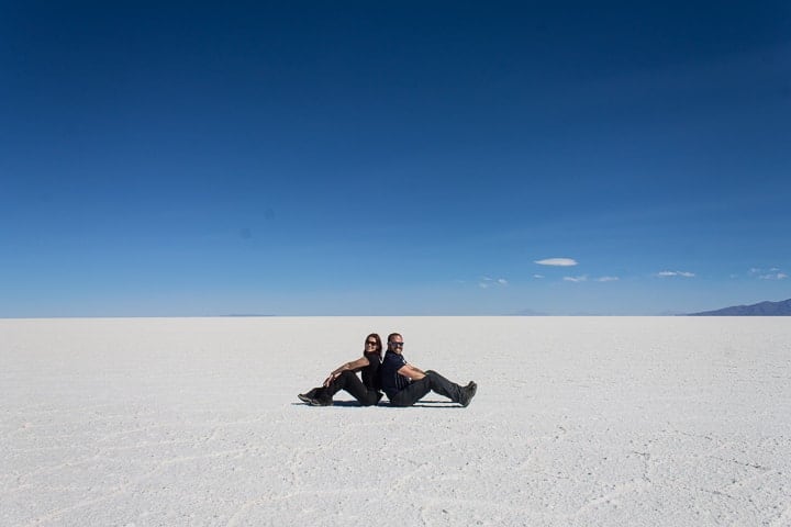 Primeiro dia no Salar de Uyuni - deserto de sal na Bolívia
