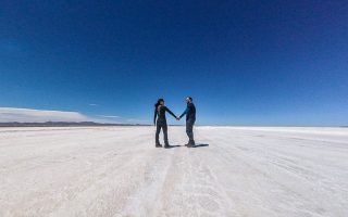 Primeiro dia no Salar de Uyuni - deserto de sal na Bolívia