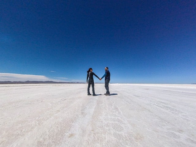 Primeiro dia no Salar de Uyuni - deserto de sal na Bolívia