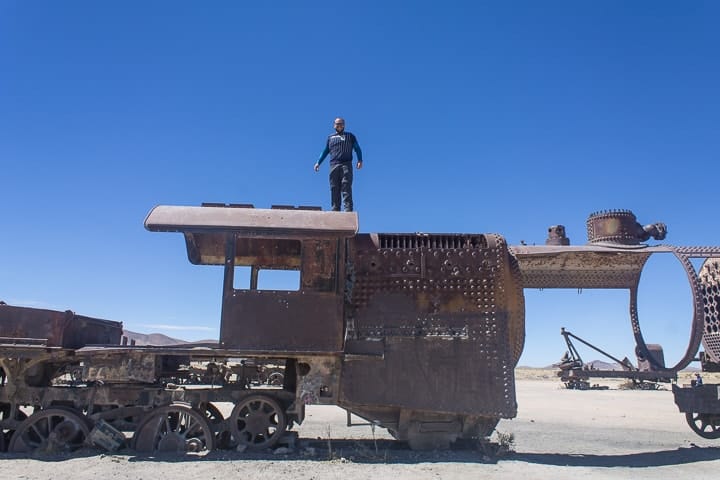 Primeiro dia no Salar de Uyuni - cemitério de trens