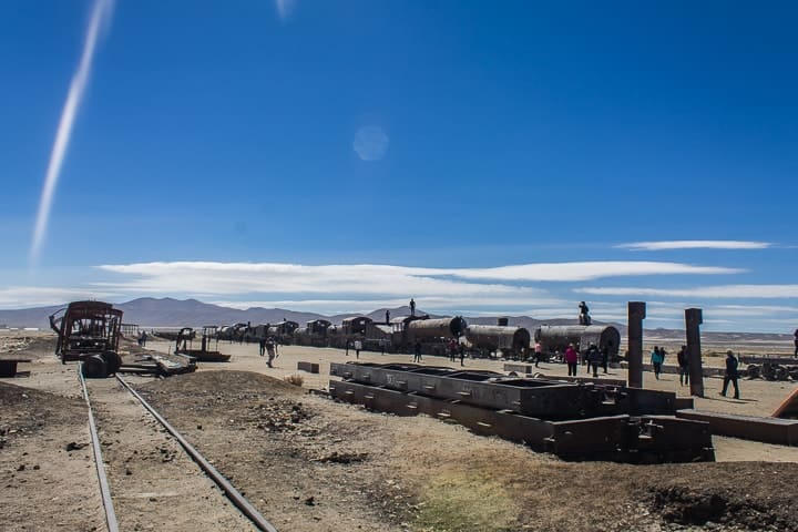 Primeiro dia no Salar de Uyuni - cemitério de trens