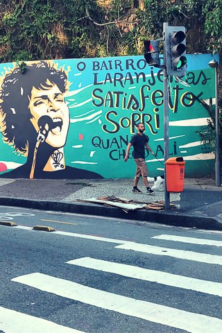 Street art- bairro das Laranjeiras, Rio de Janeiro 