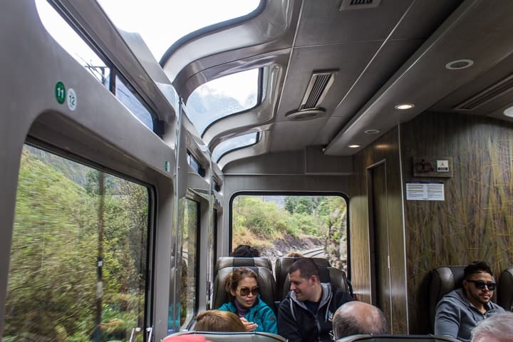 Viagem de trem para Machu Picchu - Vistadome - Peru Rail