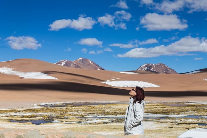 Laguna Quepiaco, caminho até o Salar de Tara - Deserto do Atacama