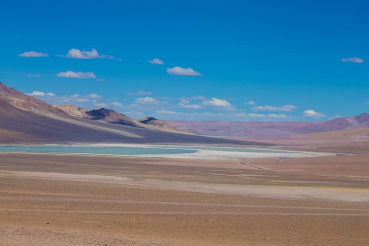 Laguna Diamante, Salar de Tara, deserto do Atacama