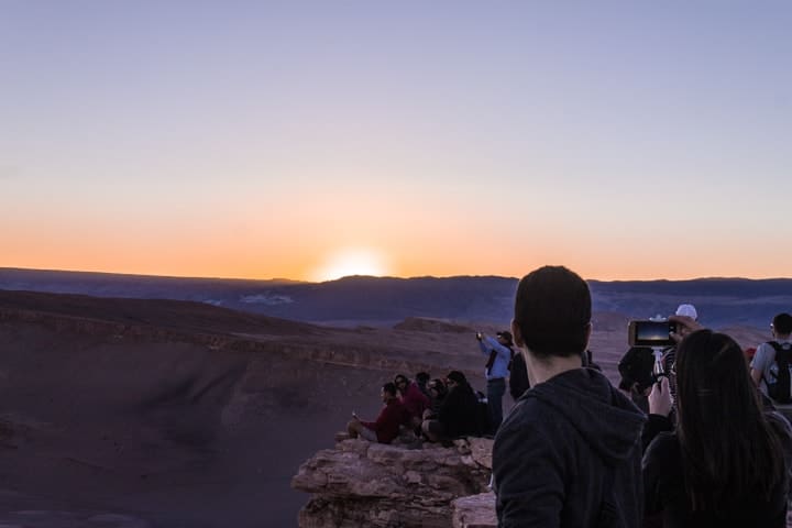 Por do sol no Valle de la Muerte, Mirador de Kiri, Pedra do Coyote, Deserto do Atacama