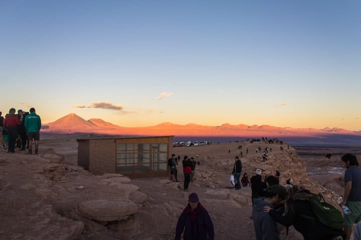 Por do sol no Valle de la Muerte, Mirador de Kiri, Pedra do Coyote, Deserto do Atacama