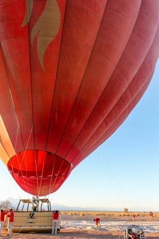 Vôo de balão no Deserto do Atacama