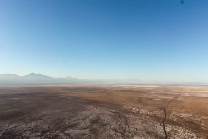 Vôo de balão no Deserto do Atacama