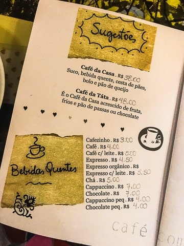 Da Casa da Táta: café da manhã no Rio de Janeiro