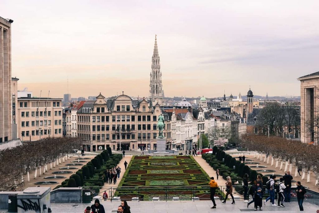 O que fazer em Bruxelas - Jardin de Mont des Arts