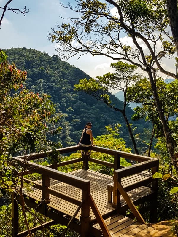 Trilha do Mirante da Cascatinha, na Floresta da Tijuca