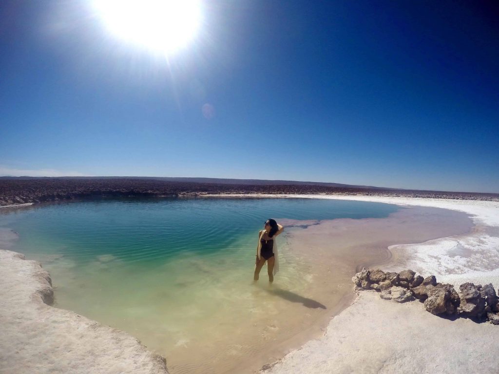 Lagunas escondidas de baltinache, deserto do Atacama