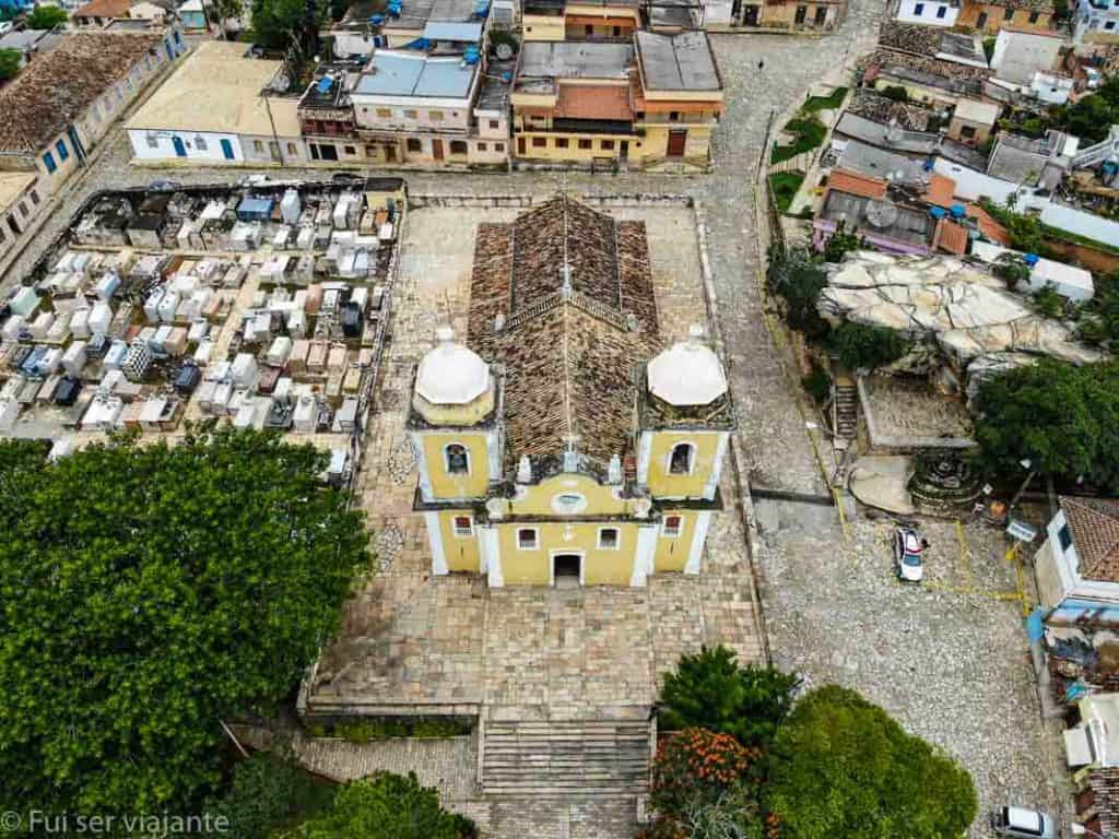 Vista aérea do centro de São Thomé das Letras MG