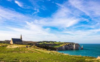 O que fazer em Étretat - falésia Amont