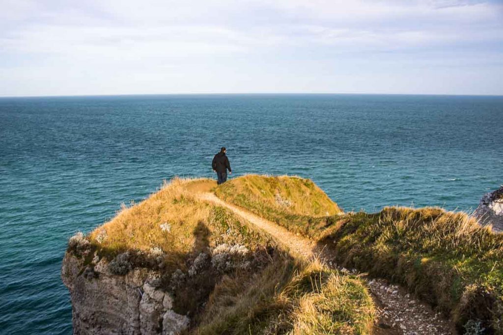 O que fazer em Étretat - falésia Amont