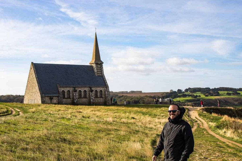 O que fazer em Étretat - falésia Amont