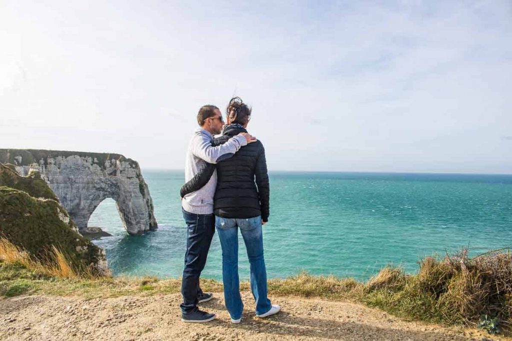 O que fazer em Étretat - falésia d'Aval