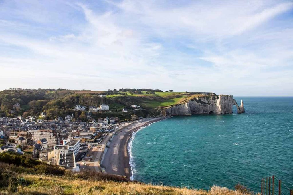 O que fazer em Étretat - falésia Amont