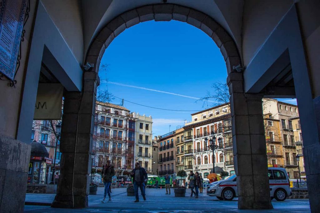 Plaza de Zocodover, Arco del Sangre. Toledo Espanha