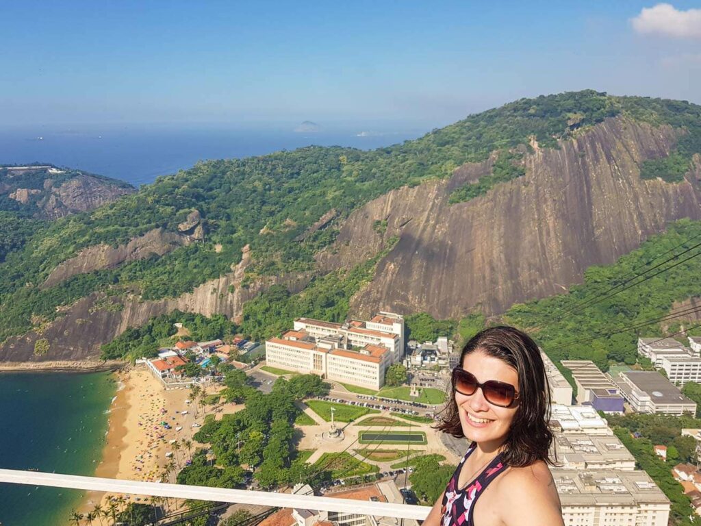 Vista da praia Vermelha desde o Morro da Urca
