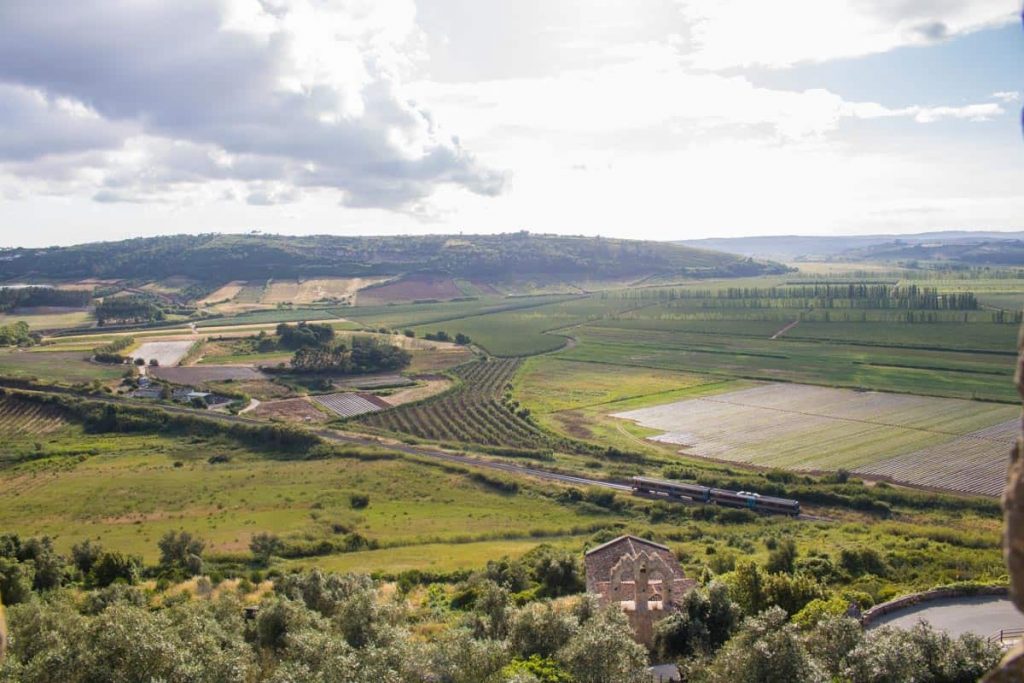 Vista da muralha de Óbidos