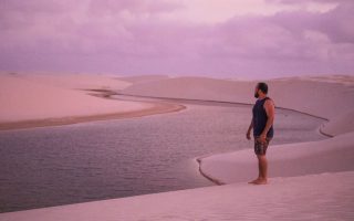 Nascer do sol nos Lençóis Maranhenses