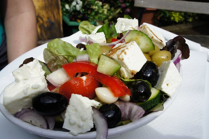 Salada grega, prato típico da Grécia