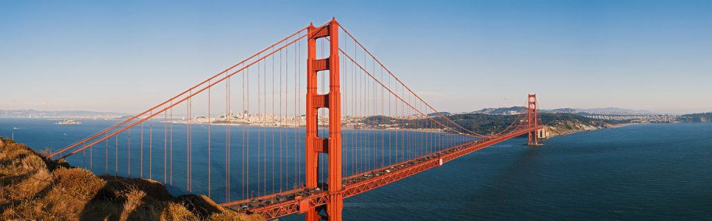 Golden Gate Bridge. pontos turísticos dos EUA