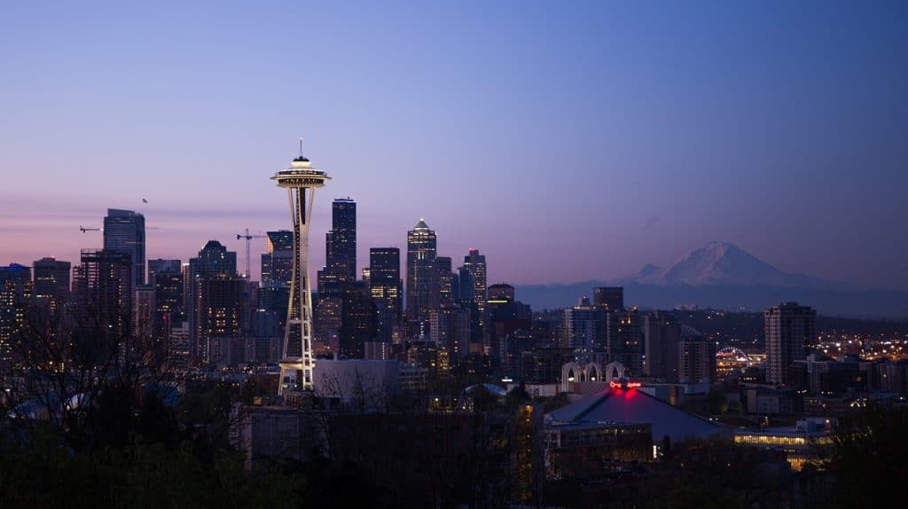 Space Needle em Seatle (ponto turístico dos EUA)