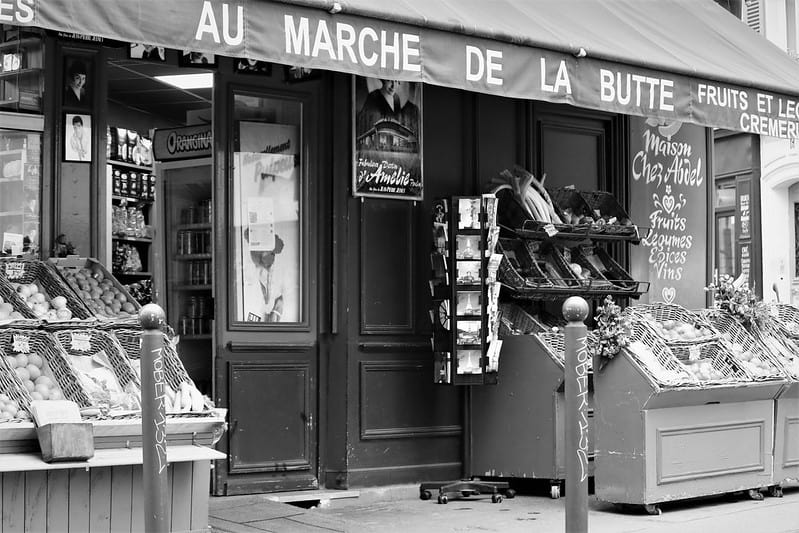 Au Marché de la butte, roteiro Amélie Poulain em Paris