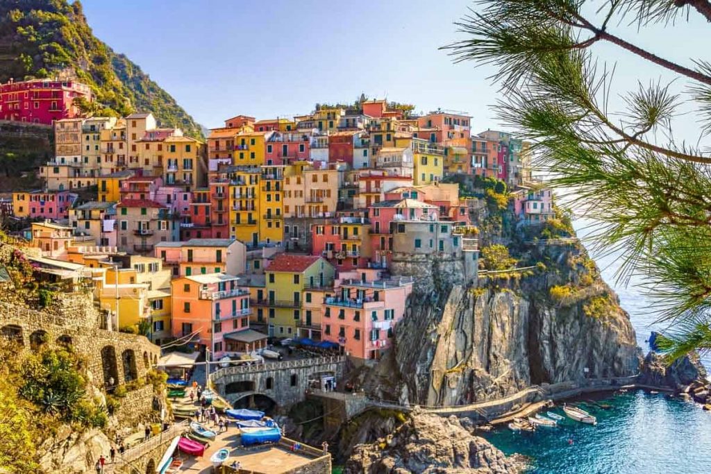 Cinque Terre, Ligúria, mapa da Itália