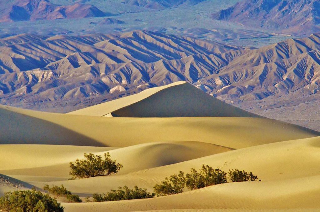 Dunas Mesquite Flat, cenário Star Wars