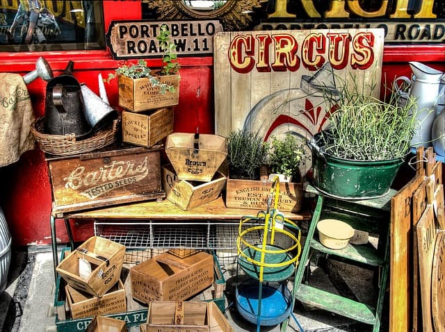 Portobello Road Market em Londres