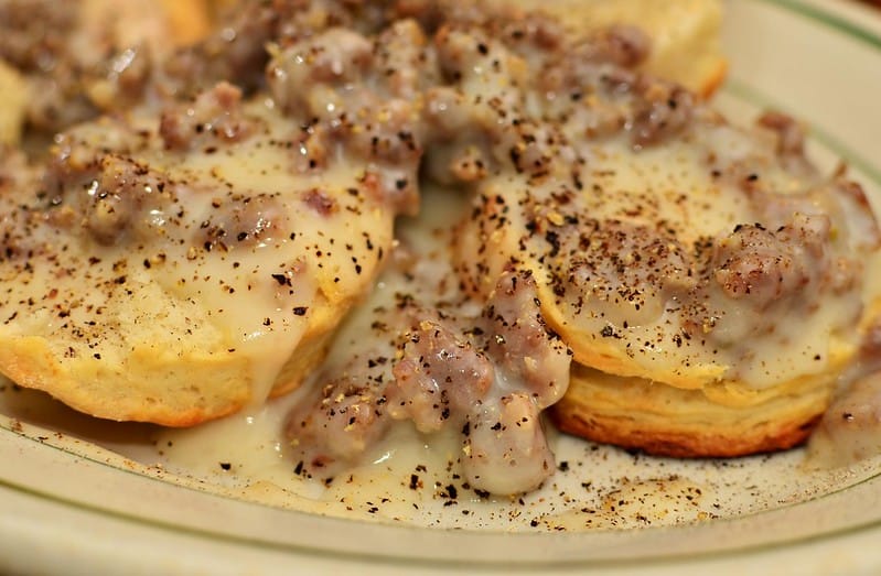 Sausage Gravy and Biscuits, comidas americanas